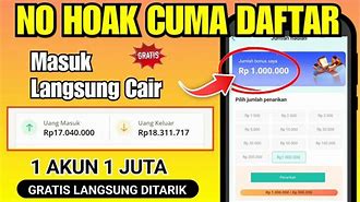 Daftar Dapat Saldo Gratis Apk